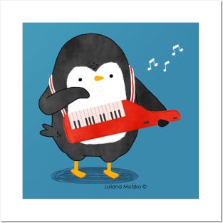 Keyboarder Penguin Posters and Art